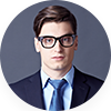 Professional man with glasses